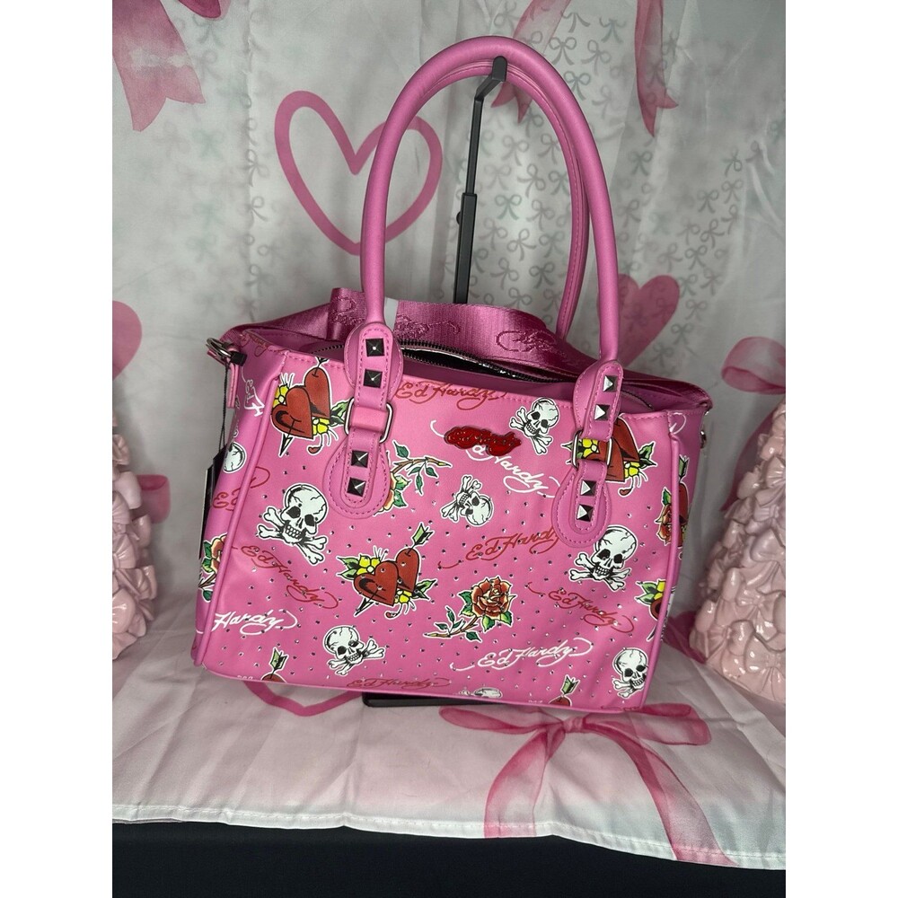 Ed Hardy Pink Tattoo Lunch Tote